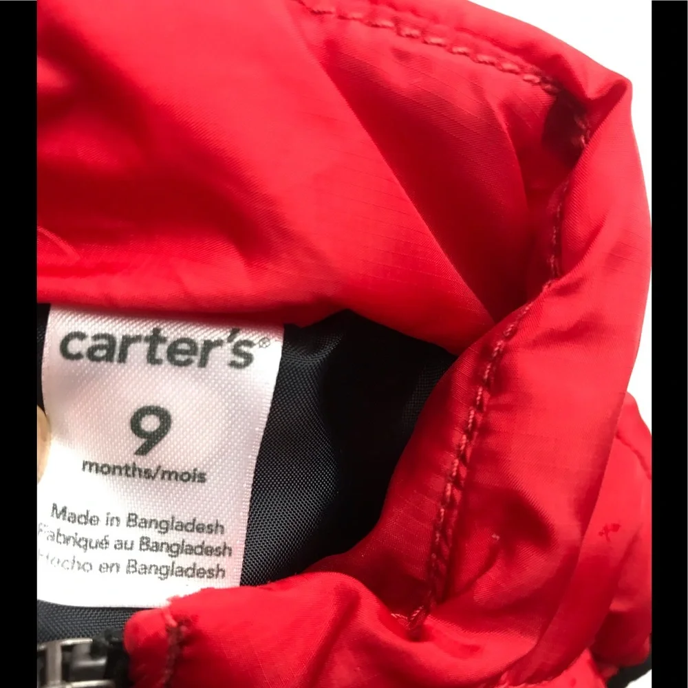 CARTERS thin puffer vest Cherokee jean pants 9M